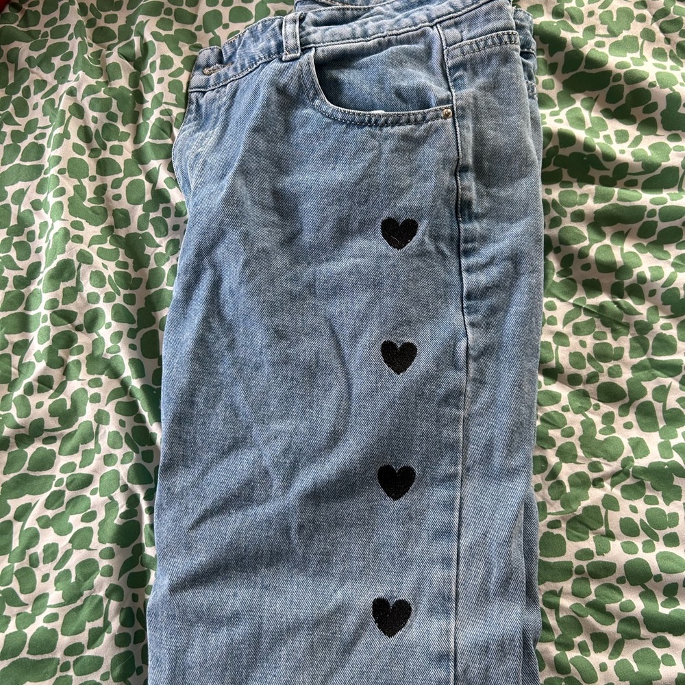 Heart Embellished Women Jeans